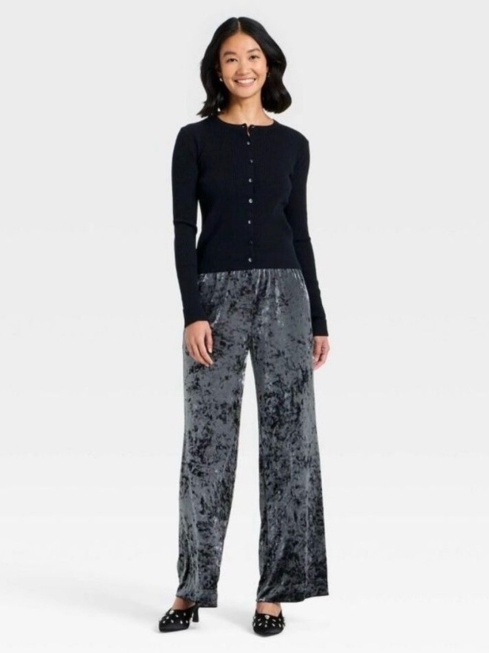*NWOT* A New Day Velour Wide-Leg Pants